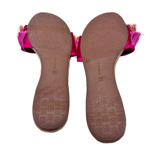 Birdies The Sparrow Sandal in Sangria Pink Orange  Sz 7 - Picture 4 of 5